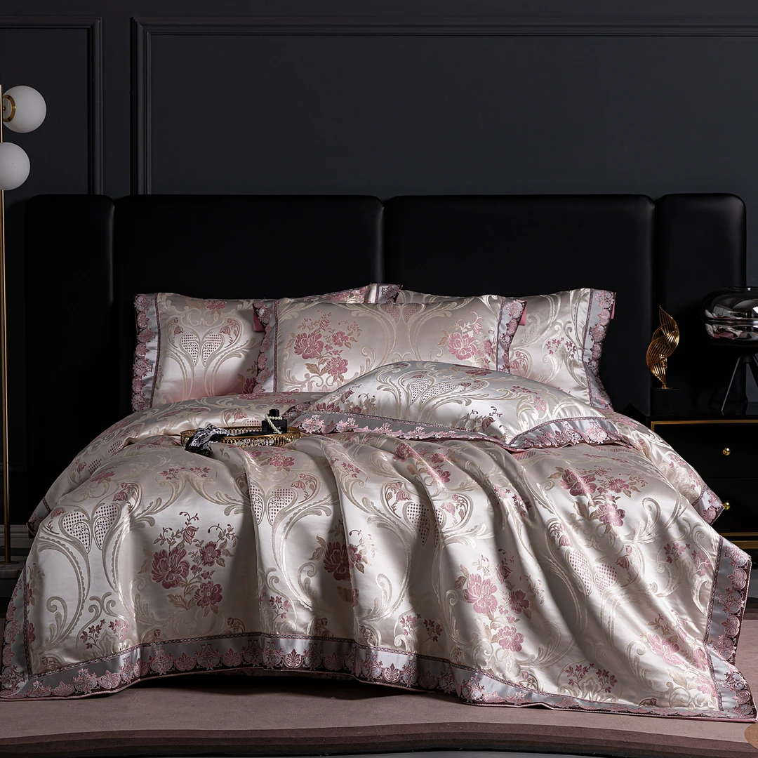 【高货清仓】奢华提花七彩浮雕纯棉刺绣四件套-锦绣年华