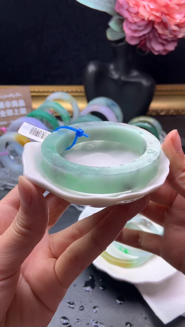 未镶嵌手镯定制翡翠56-61「定制不退不换」