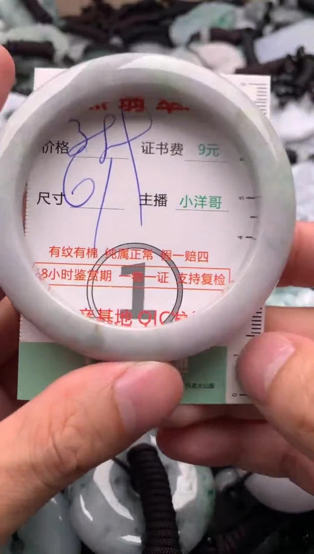 翡翠未镶嵌吊坠(不含链)1