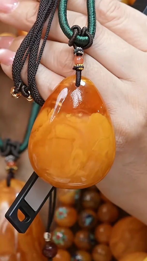 蜜蜡颈饰未镶嵌9251天然蜜蜡珠宝奇石全部保真