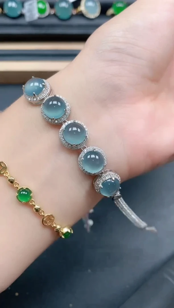 翡翠戒指银S925镶嵌1111111