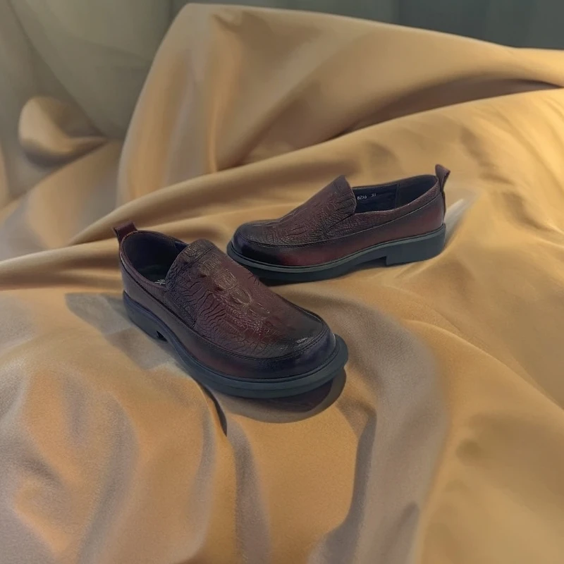 2025休闲时尚百搭潮流男士真皮百搭皮鞋