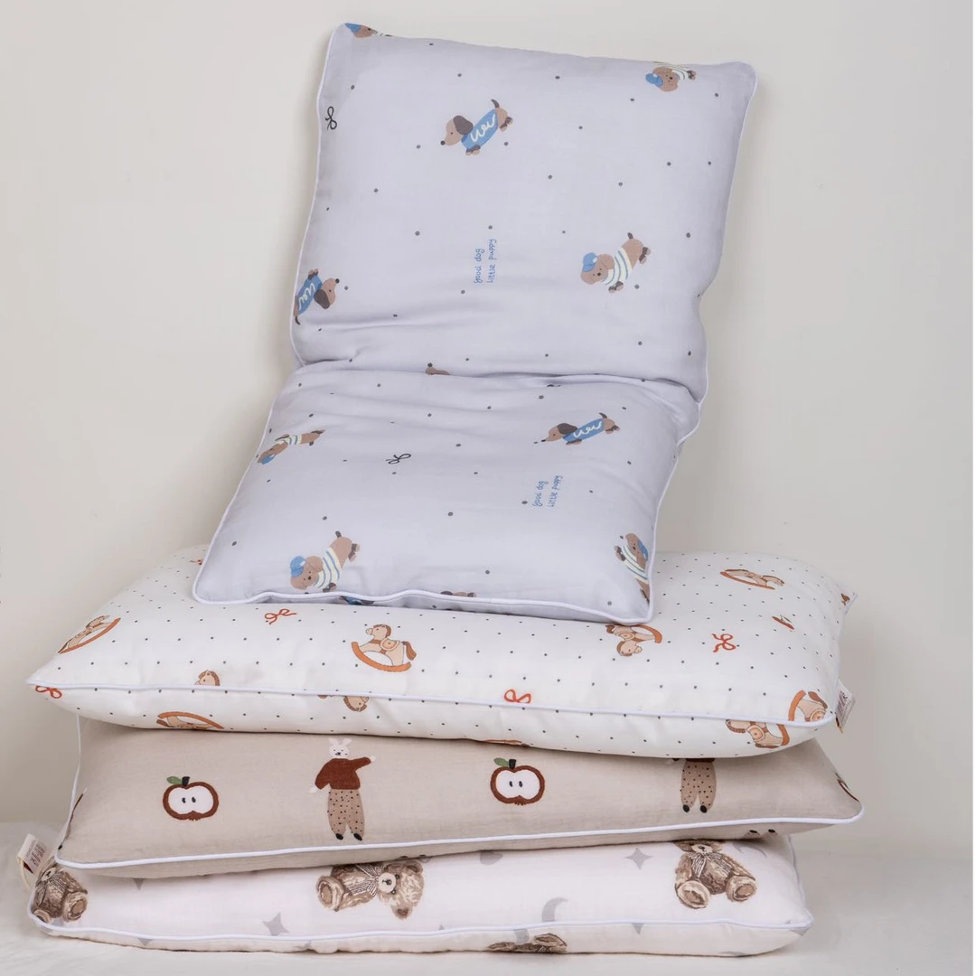 雅赞（双层纱儿童枕）四季舒眠亲肤透气全枕可机洗天真童趣宝宝最爱