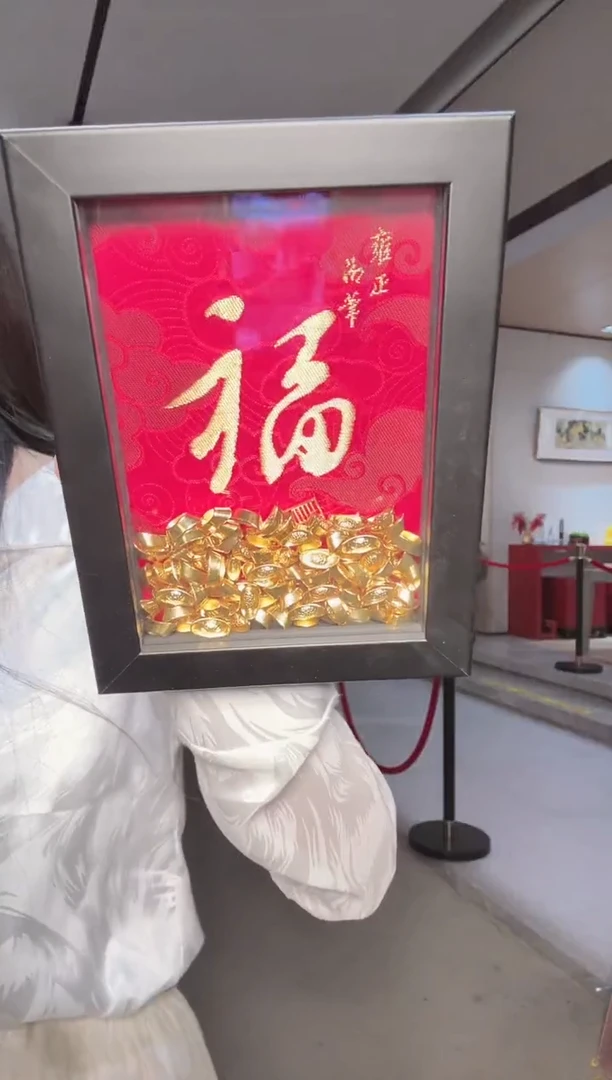 晶福星高照之聚财福摆件红1