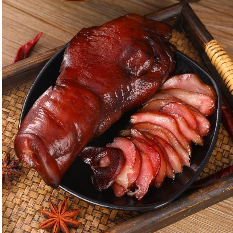 老灶坊烟熏腊猪拱嘴四川柴火烟熏传统工艺本色川味猪鼻 1斤起