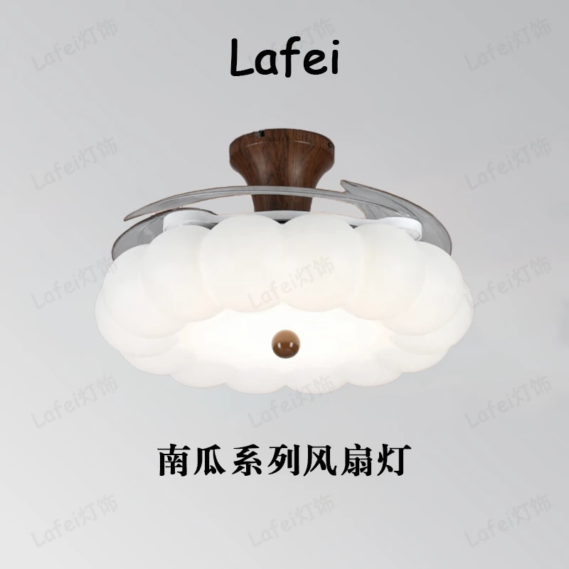 【南瓜系列】新款吊灯现代简约餐厅 客厅 卧室风扇灯