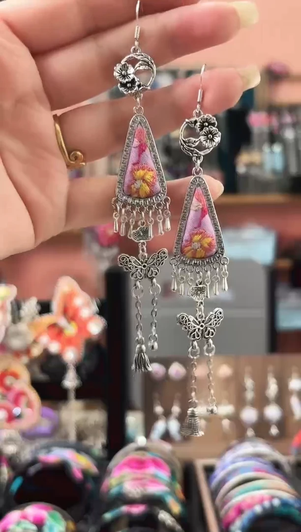 织绣艺枝独绣手工饰品28