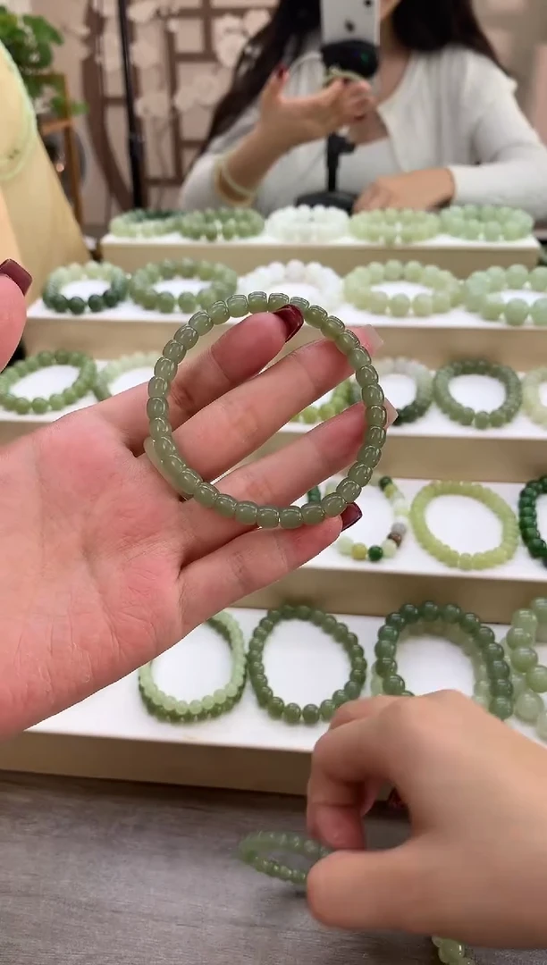 未镶嵌手链和田玉欭*直切