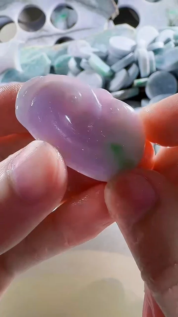 翡翠裸石缅甸翡翠A货文1598