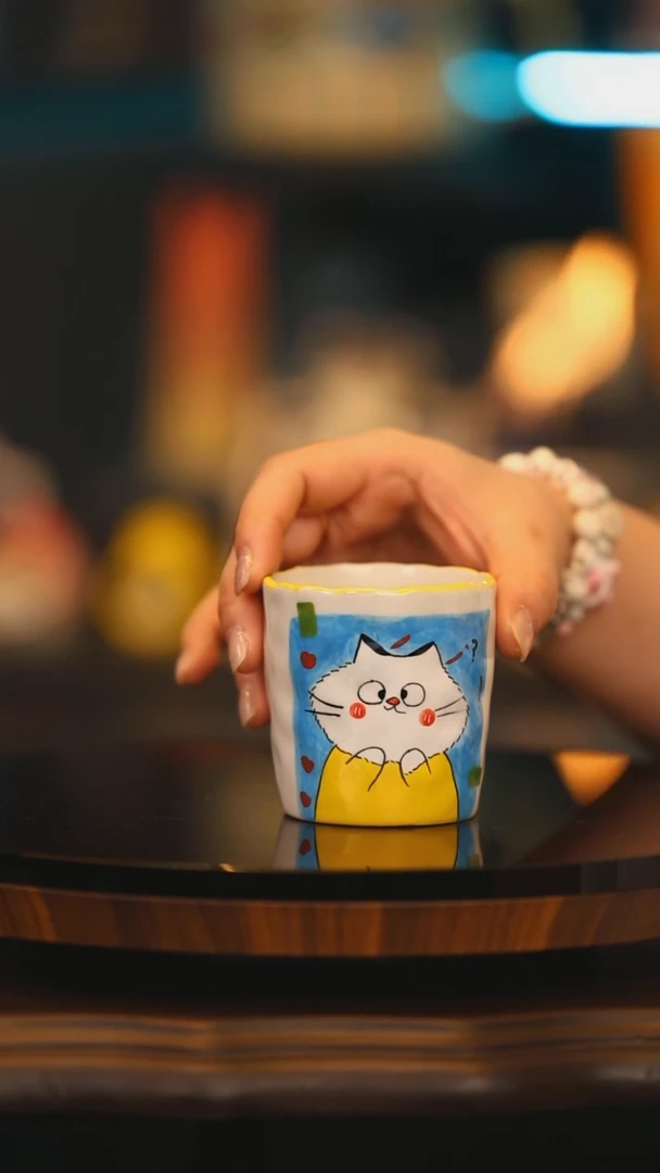 【闪购商品】杯子景德镇高温釉下彩绘设计师款