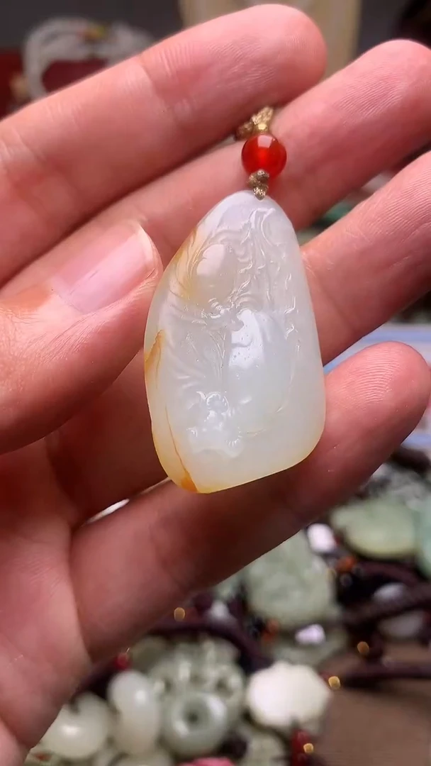 颈饰未镶嵌和田玉新疆料青海料清水和田玉吊坠