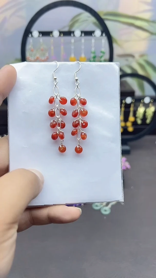 未镶嵌耳饰玛瑙/玉髓210