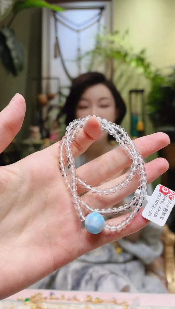 项链未镶嵌水晶白水晶项链A0527-30