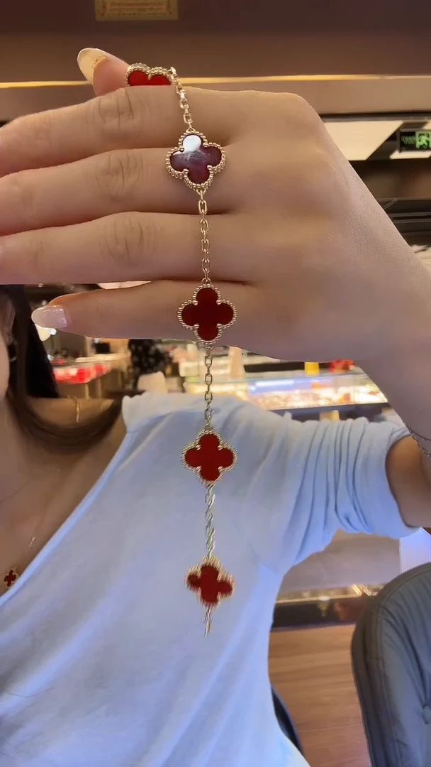 玛瑙/玉髓手链18K金镶嵌项链