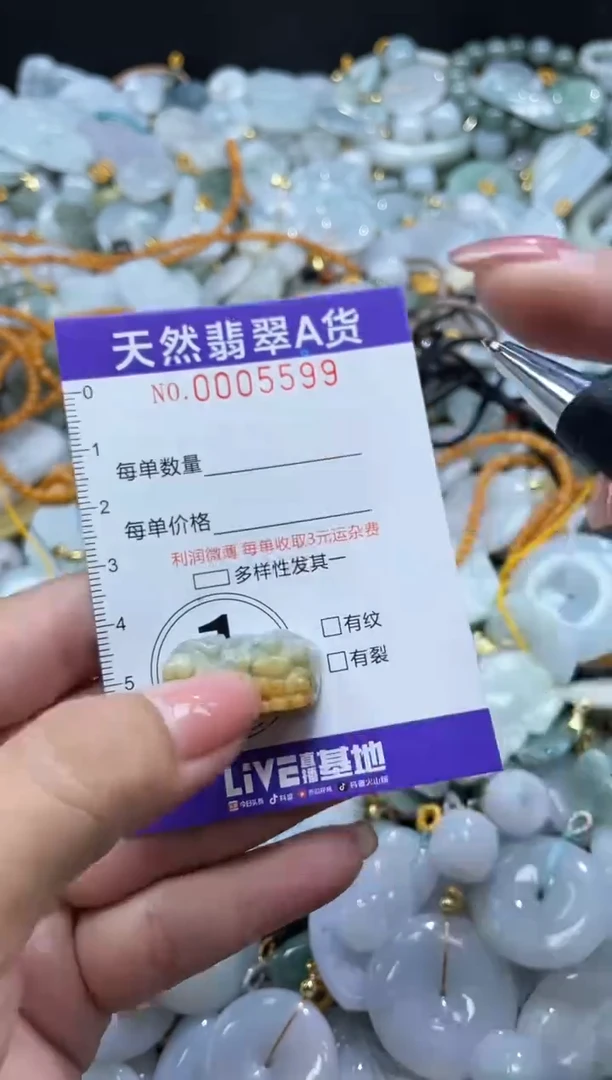 翡翠未镶嵌颈饰05599