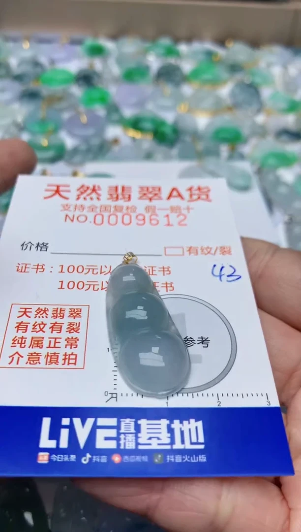 【闪购商品】翡翠颈饰18K金镶嵌天然翡翠A货