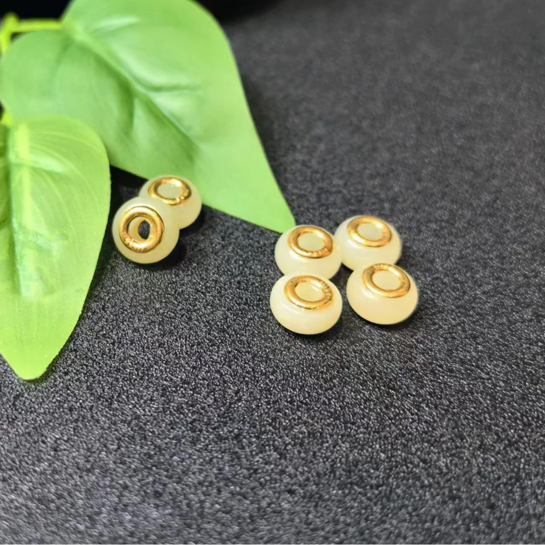 江德洋珠宝H4422（玉甲）足金镶和田玉路路通-配链-多样性只发一件