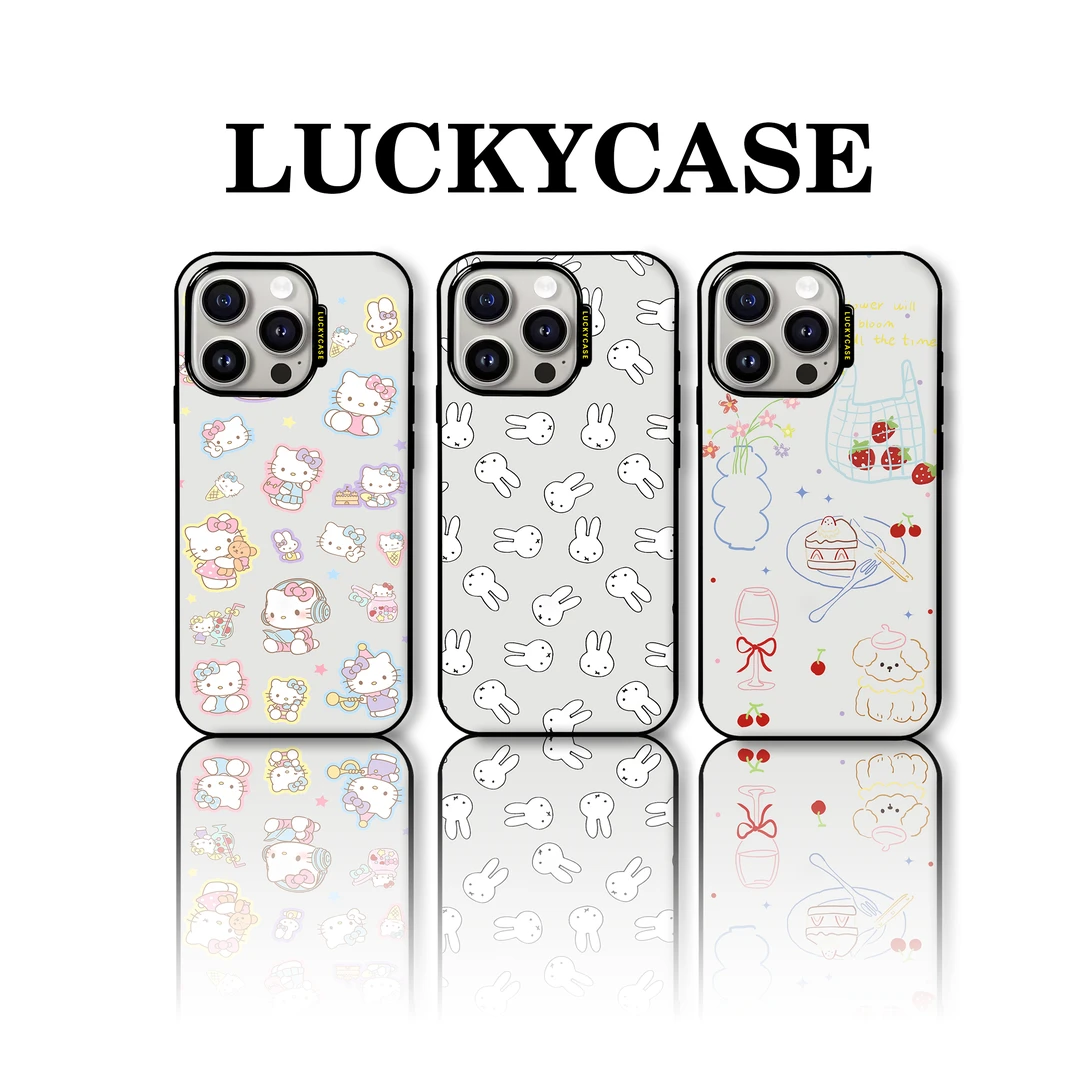 Lucky Case 原创〖满屏KT系列〗适用苹果iPhone13-16Promax个性防摔
