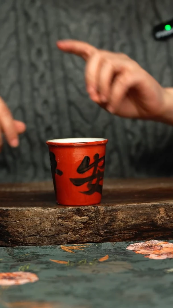 【闪购商品】杯釉下彩手工手绘同款陶器