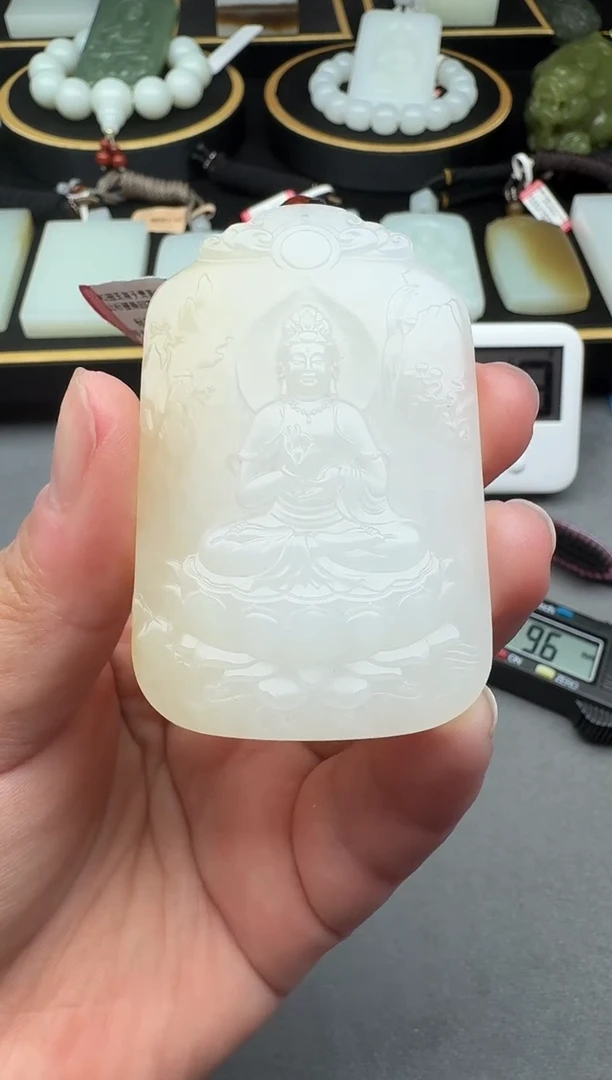 颈饰未镶嵌和田玉果*爸4