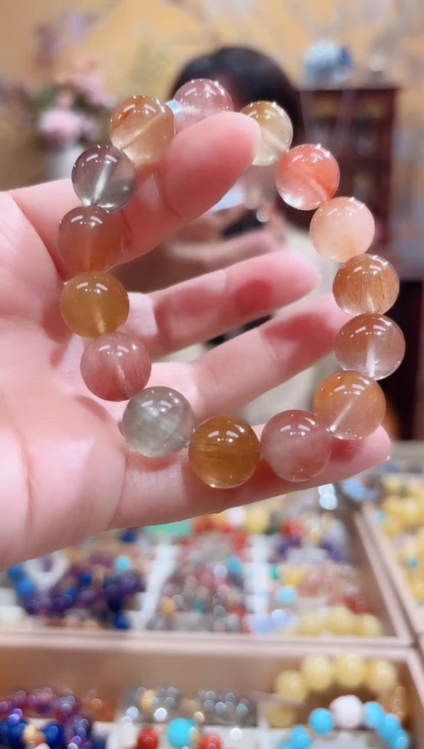 未镶嵌手串水晶设计款珠串13+