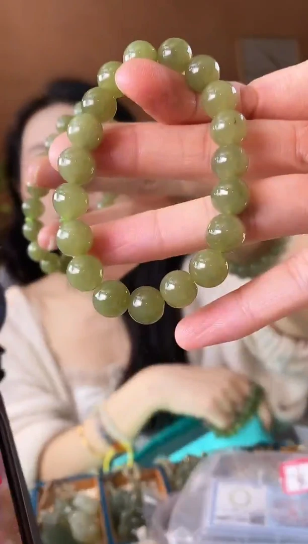 颈饰未镶嵌和田玉10MM青黄口