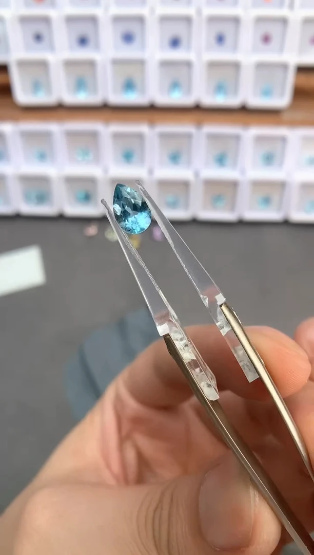 未镶嵌裸石定制海蓝宝石1.21ct 02019