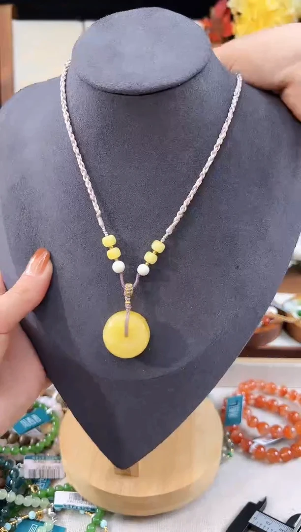 【闪购商品】琥珀项链未镶嵌@@H921J015273