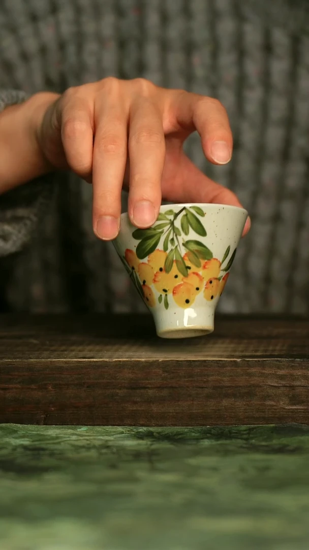 陶瓷青诗集手工手绘瓷器