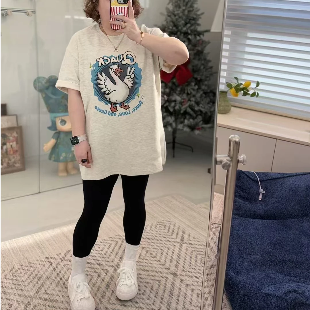 Meet遇见-冬季定制版复古怀旧鸭子t恤