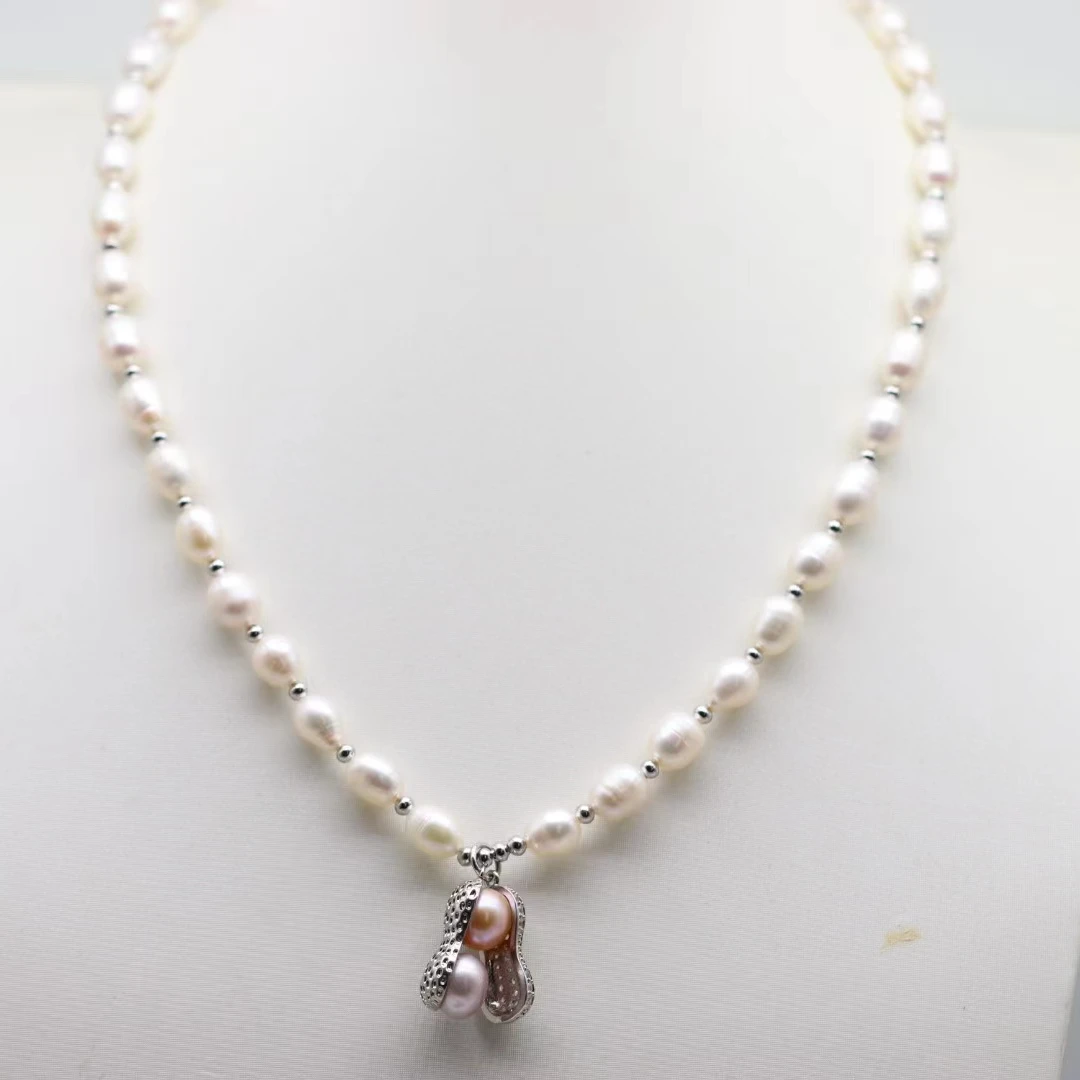好事花生珍珠项链