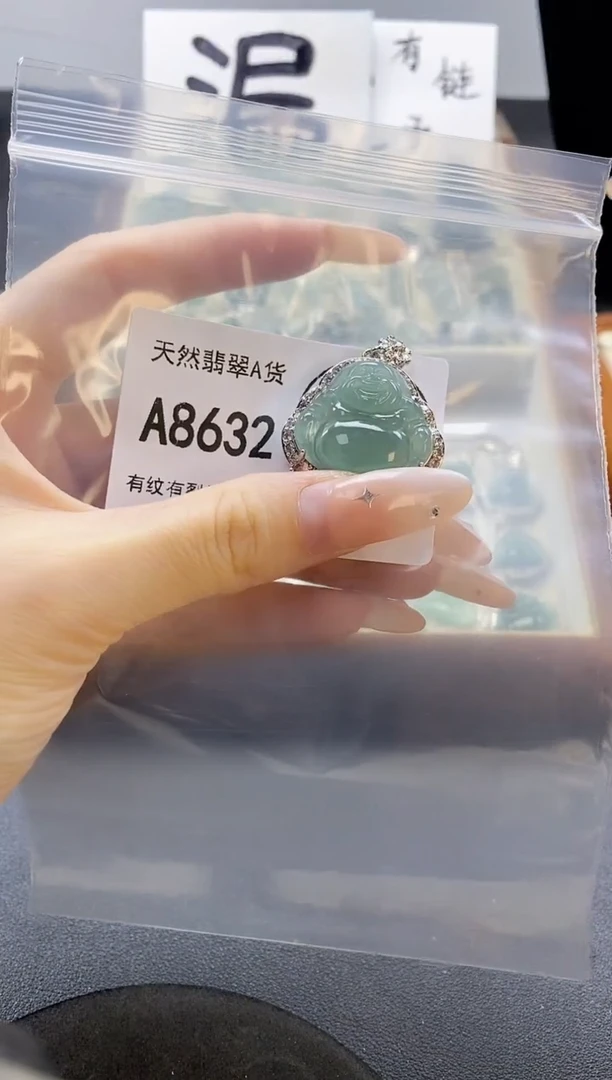 吊坠(赠链)未镶嵌翡翠天然翡翠A货