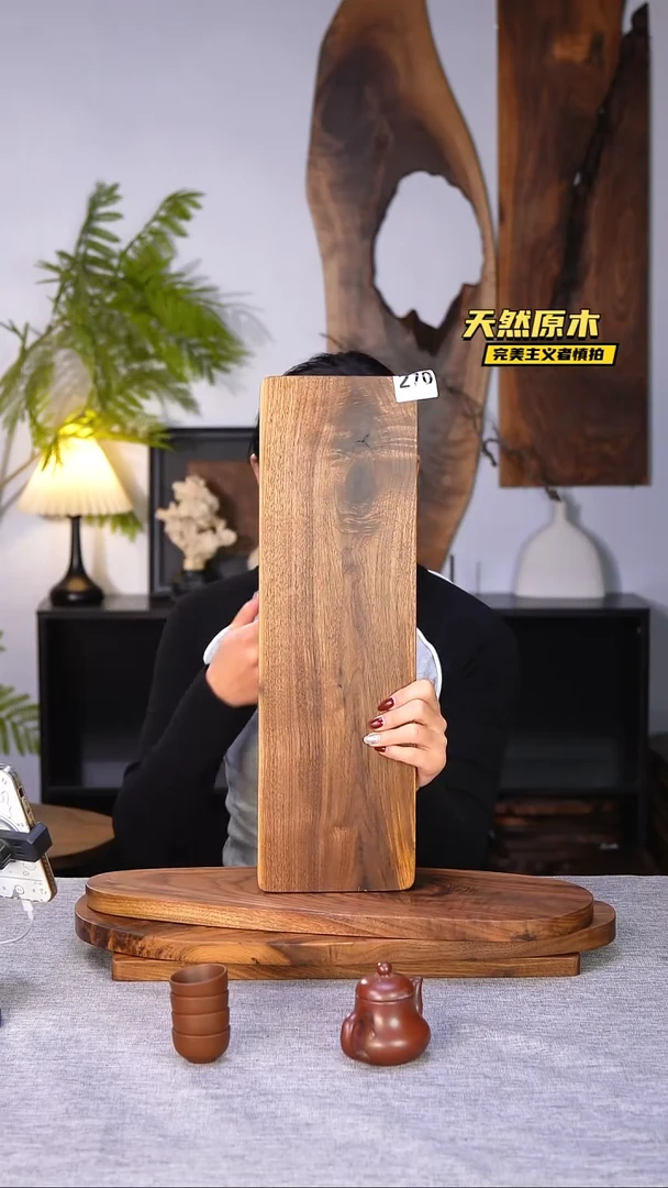 木北美黑胡桃原木.干裂疤结不属于商品质量问题完美主义者慎拍