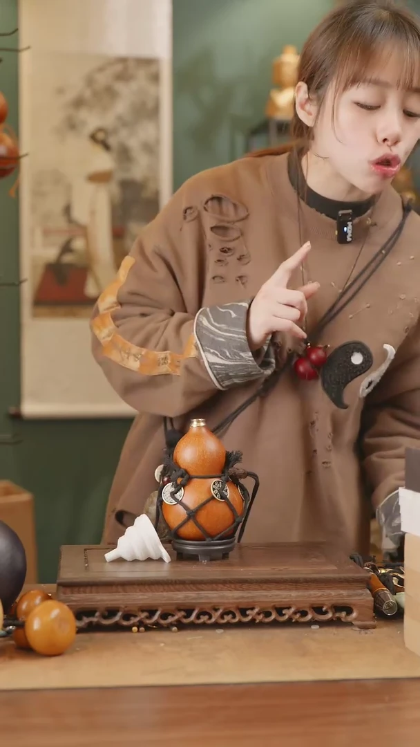 【闪购商品】303号精品天然大漆工艺防渗内胆酒葫芦~