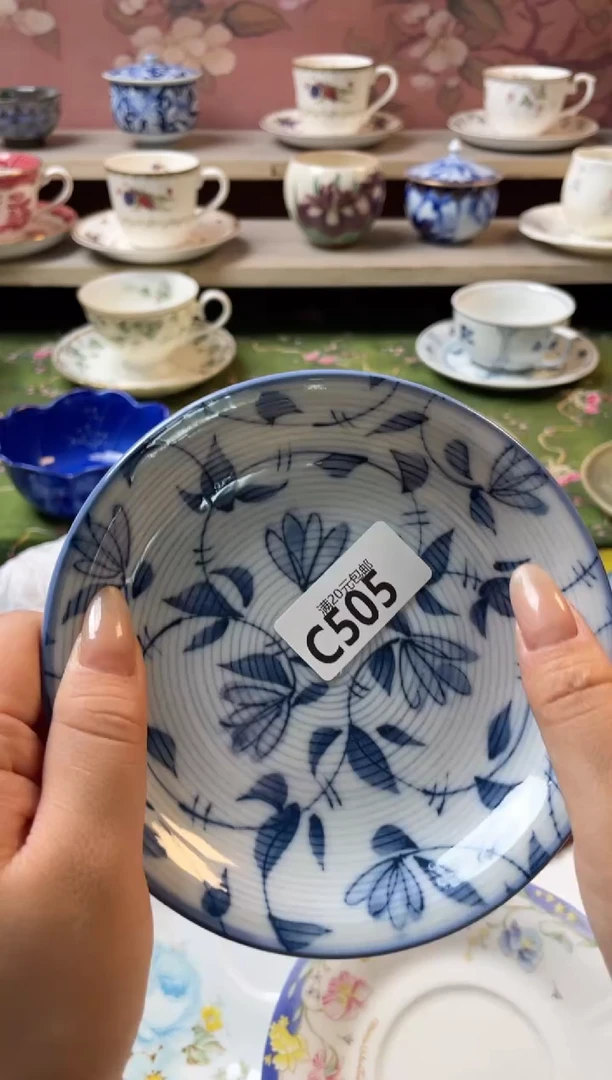 瓷片彩**雨瓷器瓷器C505