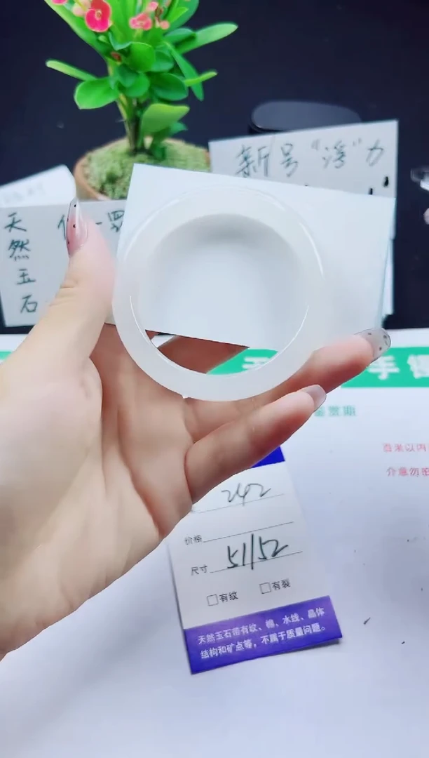 未镶嵌手镯石英质玉242-51/52