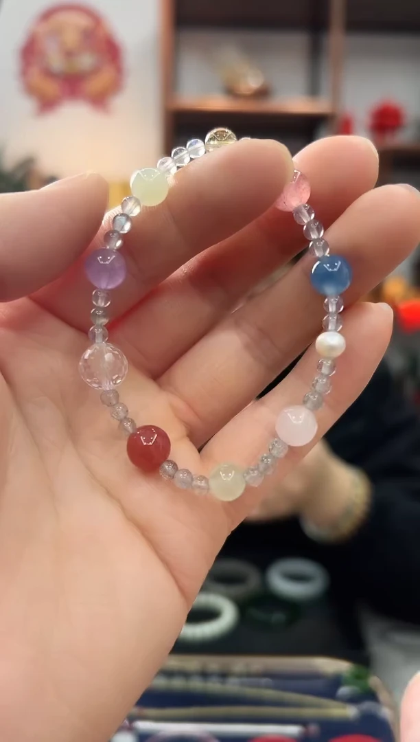 【闪购商品】水晶手链未镶嵌多宝水晶手串-603029