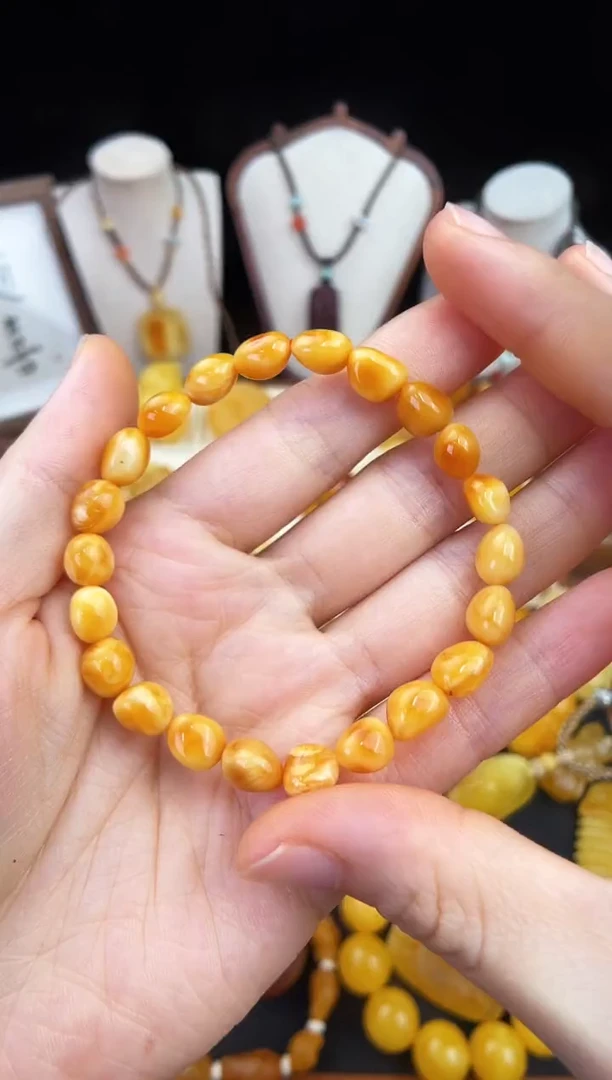 琥珀未镶嵌珠宝奇石柒月