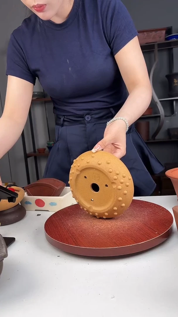 紫砂花盆浅草紫砂花盆