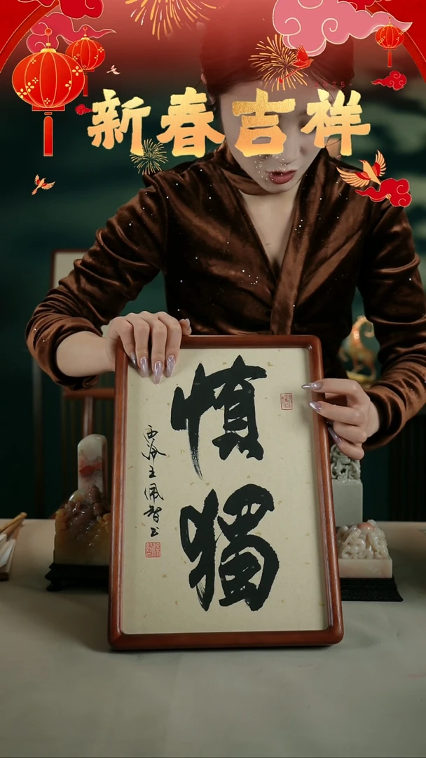【闪购商品】书法王佩智摆台：慎独