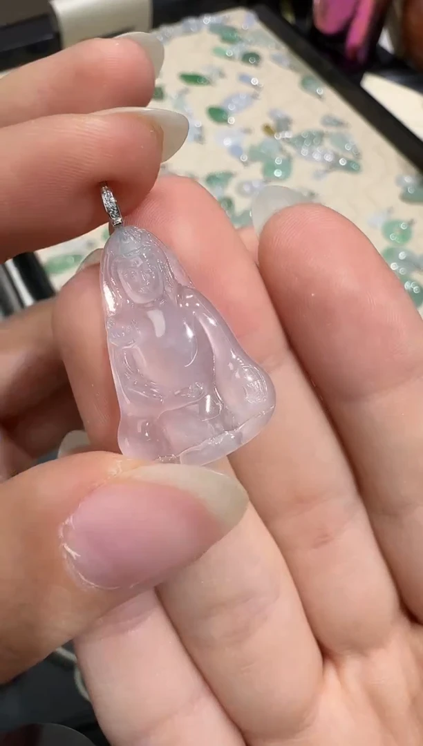 翡翠18K金镶嵌颈饰X0708-1501-238