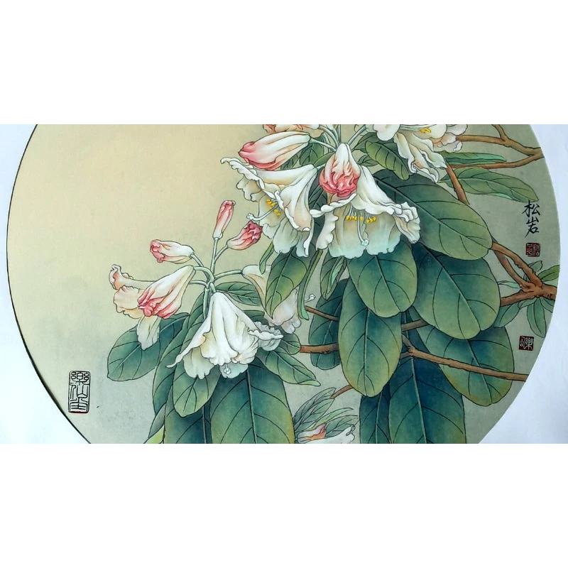 《高山杜鹃——诺娃》全套共17讲 陈松岩原创工笔