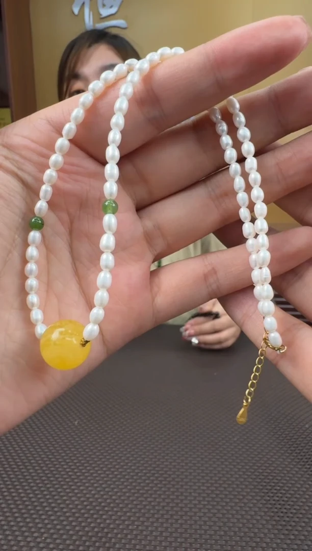 【闪购商品】淡水珍珠项链未镶嵌多样性，发一3mm，