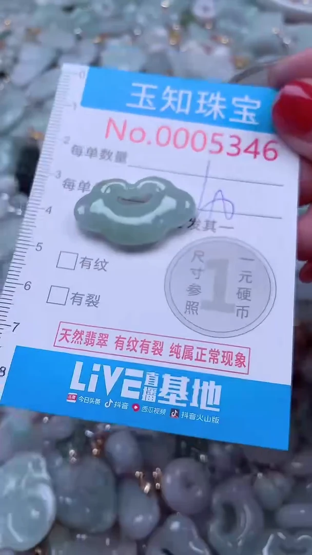 吊坠(不含链)未镶嵌翡翠5346