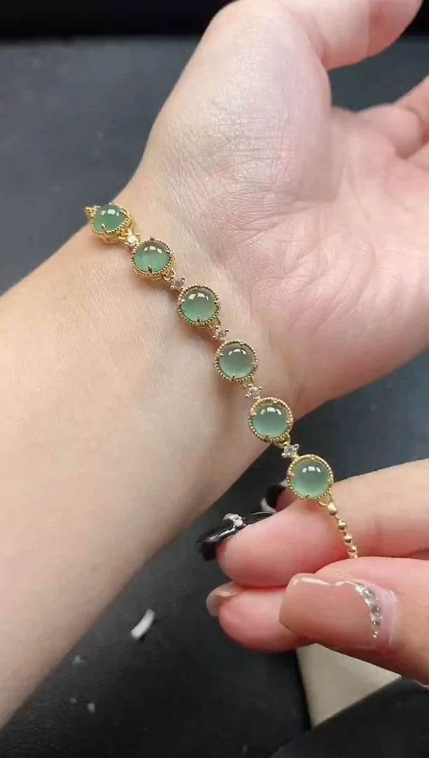 银S925镶嵌戒指翡翠51151