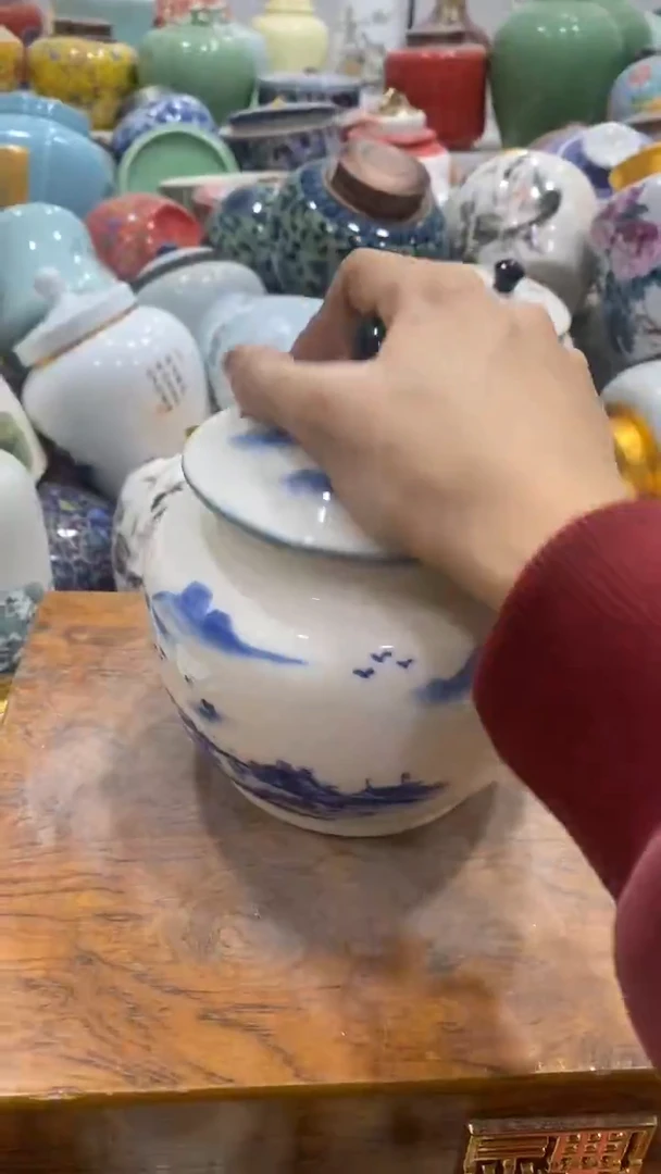 摆件陶茶叶罐密封罐储存罐