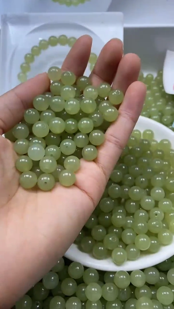 未镶嵌颈饰玛瑙/玉髓W783-冰晴水8mm*13颗