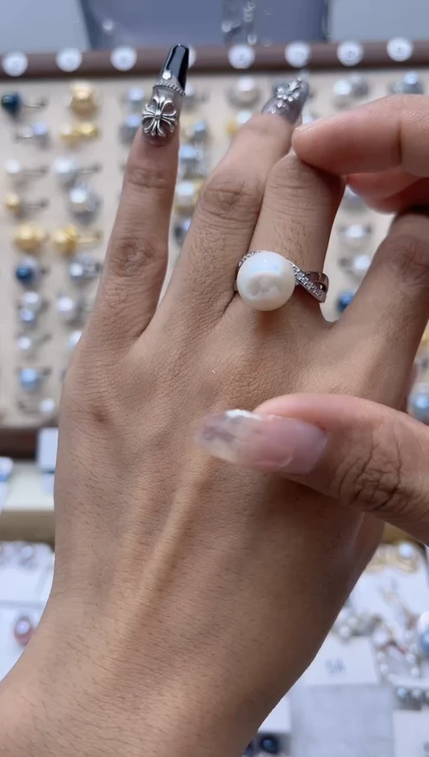 【闪购商品】淡水珍珠戒指合金190