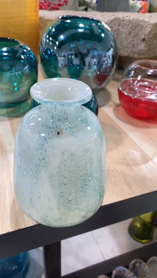 【闪购商品】琉璃慕忆家花瓶微瑕