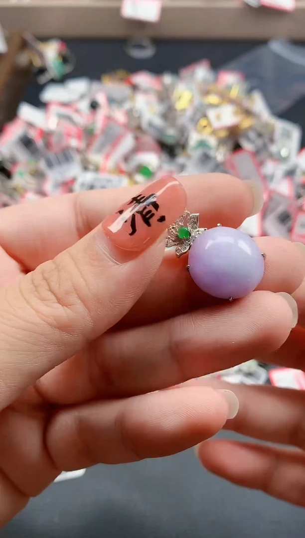 银S925镶嵌戒指翡翠天然A货缅甸翡翠